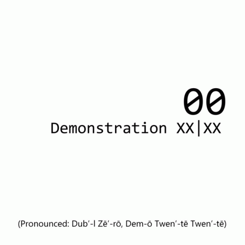 00 : Demonstration XX​|​XX
